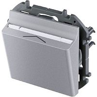 Выключатель карточный без рамки Legrand Inspiria 1-кл. алюминий картинка